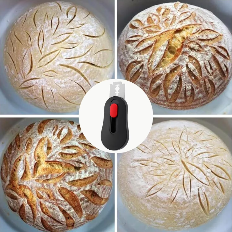 Bread Scoring Cutter with 6 Replacement Blades for Sourdough Baking and Dough Preparation