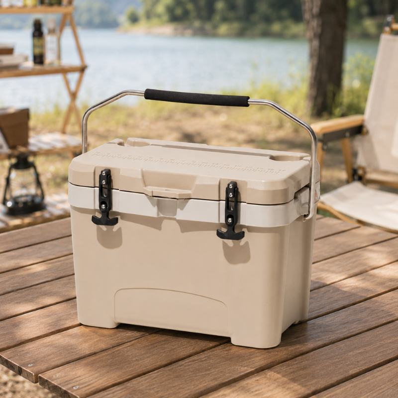 25L Portable Ice Cooler Box Sand Insulated Camping Cold Storage Box