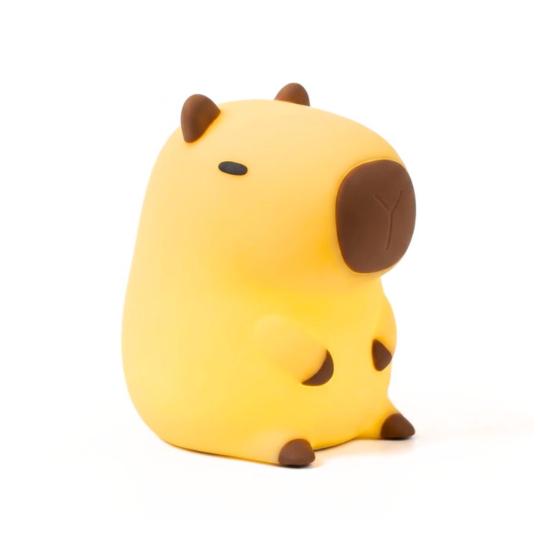 Capybara Night Light LED Bedside Lamp Battery Operated Silicone Table Light for Bedroom and Home Decor