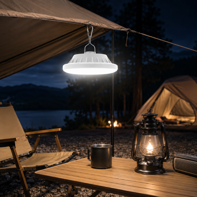Portable Solar 60LED Camping Light Small USB Rechargeable Hanging Lamp with Remote Control