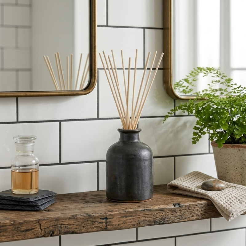 30 Piece Natural Rattan Reed Sticks 3x200mm Diffuser Replacement Sticks Home Fragrance