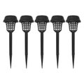 5 Piece Solar Mosquito Killer Lamp Waterproof Outdoor Garden Bug Zapper Light for Patio Camping and Yard