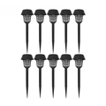 10 Piece Solar Mosquito Killer Lamp Waterproof Outdoor Garden Bug Zapper Light for Patio Camping and Yard