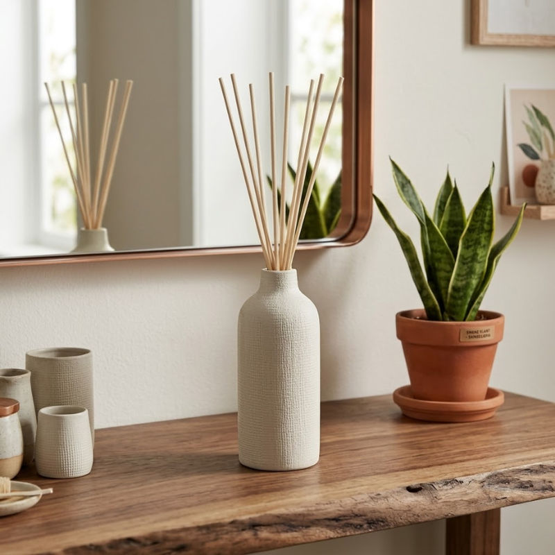 100 Piece Natural Rattan Reed Sticks 3x100mm Diffuser Replacement Sticks Home Fragrance