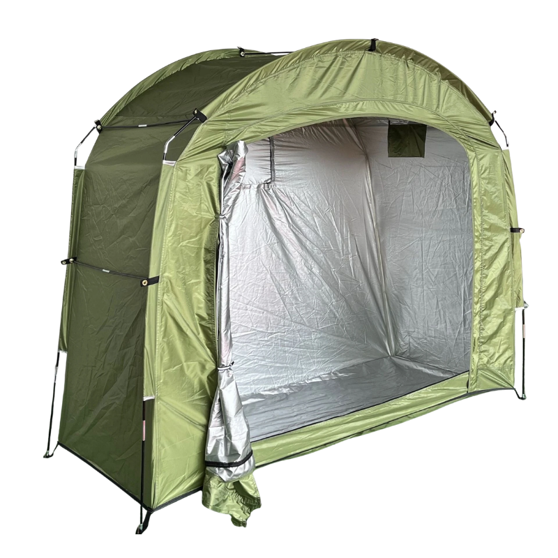 Portable Storage Tent Green Small Waterproof Bicycle Shelter for Bikes Garden Equipment and Outdoor Gear