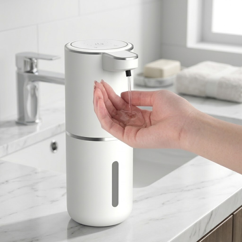 Automatic Liquid Soap Dispenser Touchless Infrared Sensor USB Rechargeable Countertop