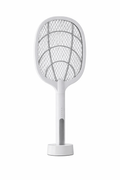 2-in-1 Rechargeable Electric Fly Swatter USB Insect Zapper Racket with LED Light