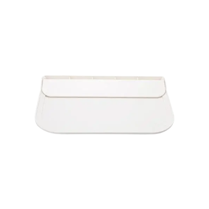 White Folding Wall Mounted Shelf Punch Free Storage Rack Phone Holder Space Saving