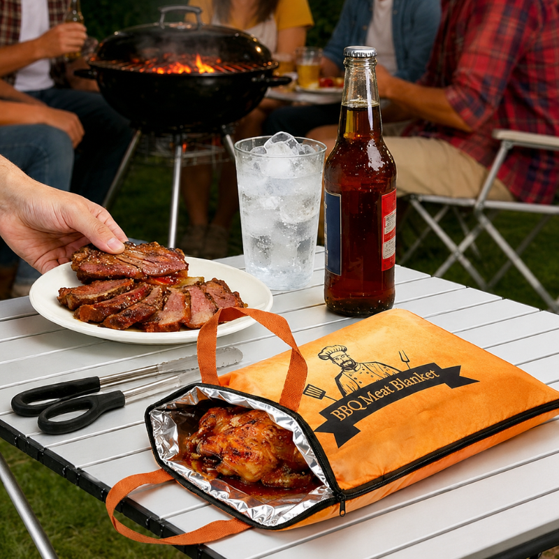 15 Inch Large BBQ Meat Resting Bag Insulated Thermal Storage Blanket for Brisket Beef Pork and Turkey