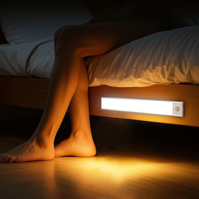 30cm USB Rechargeable Motion Sensor LED Light Bar Magnetic Cabinet Light 3 Colour Modes