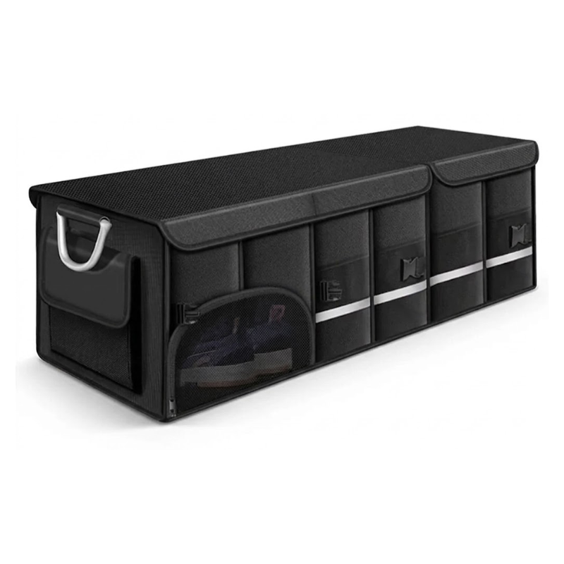 110L Foldable Car Trunk Storage Box Waterproof Cargo Organizer with Reinforced Handle