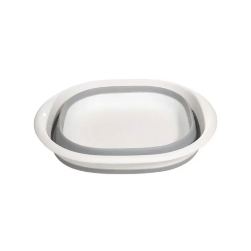25cm Collapsible Foot Bath Basin Foldable Soaking Tub Portable Plastic Wash Basin for Home Travel and Laundry