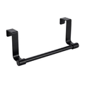 23CM Black Over Cabinet Towel Rack Stainless Steel Dishcloth Holder Hanging Rack