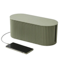Cable Management Box Green Wire Storage Organizer for Desk and Router
