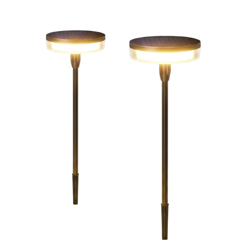 2 Piece Solar Swaying Pathway Lights Outdoor IP65 Waterproof Garden Lawn Decor Lights