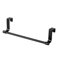 36CM Black Over Cabinet Towel Rack Stainless Steel Dishcloth Holder Hanging Rack