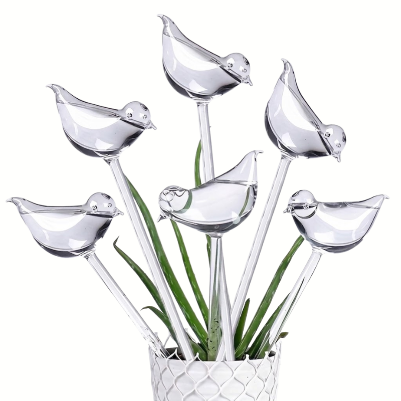 5 Piece Bird-Shaped Self-Watering Plant Globes Automatic Drip Irrigation Device
