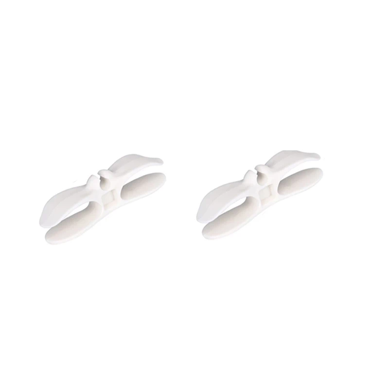 2 Piece White Cable Organizer Wire Winder Cord Holder Kitchen Appliance Cable Management