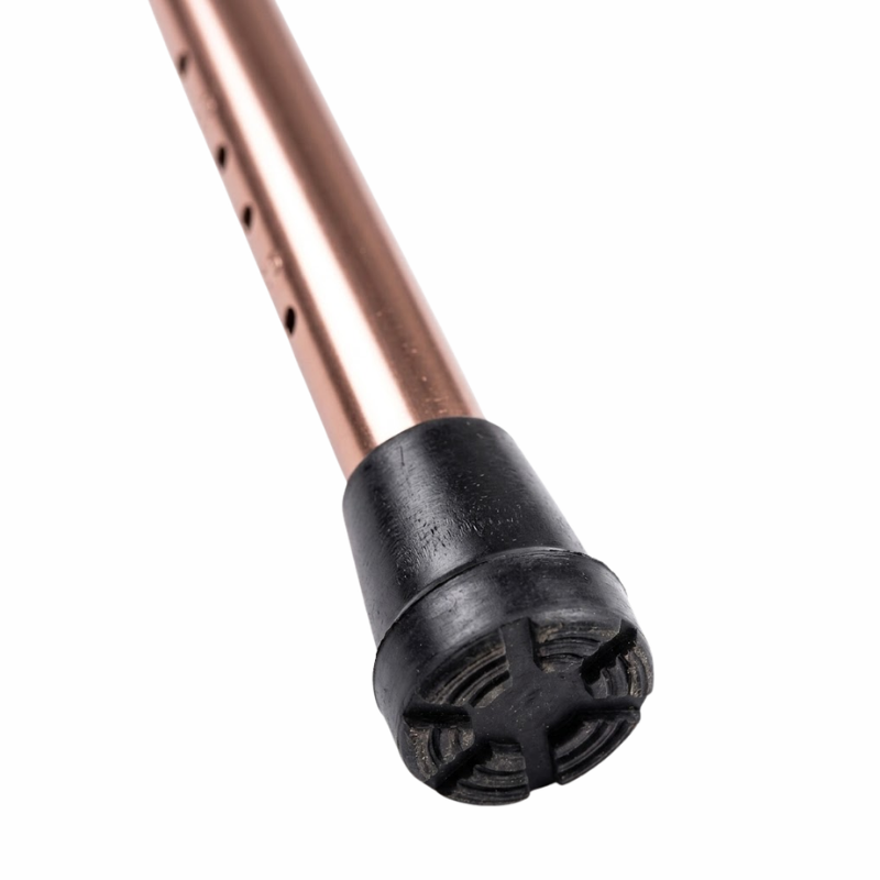 Adjustable Aluminum Walking Stick Coffee 75-90cm Anti-Slip Support Cane