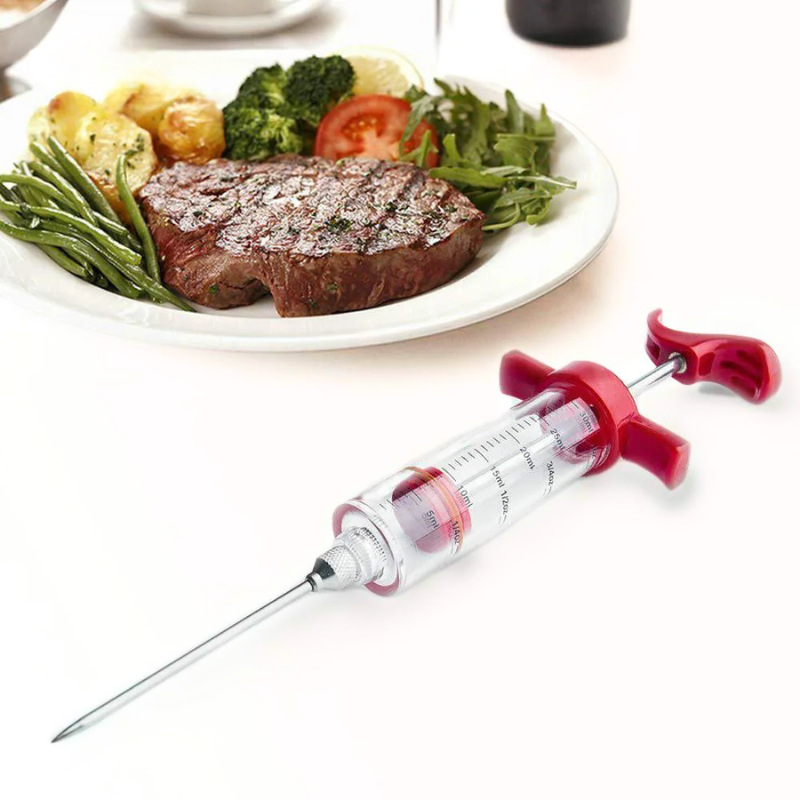 BBQ Marinade Injector Syringe 30ml with Stainless Steel Needle