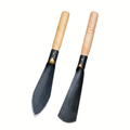 2 Piece Multifunctional Garden Shovel Manganese Steel Weeding Hoe Digging Tool with Wooden Handle