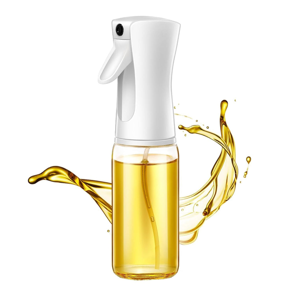 3 Piece 200ml Oil Spray Bottles White Kitchen Mist Sprayer for Cooking BBQ
