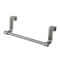 23CM Gray Over Cabinet Towel Rack Stainless Steel Dishcloth Holder Hanging Rack