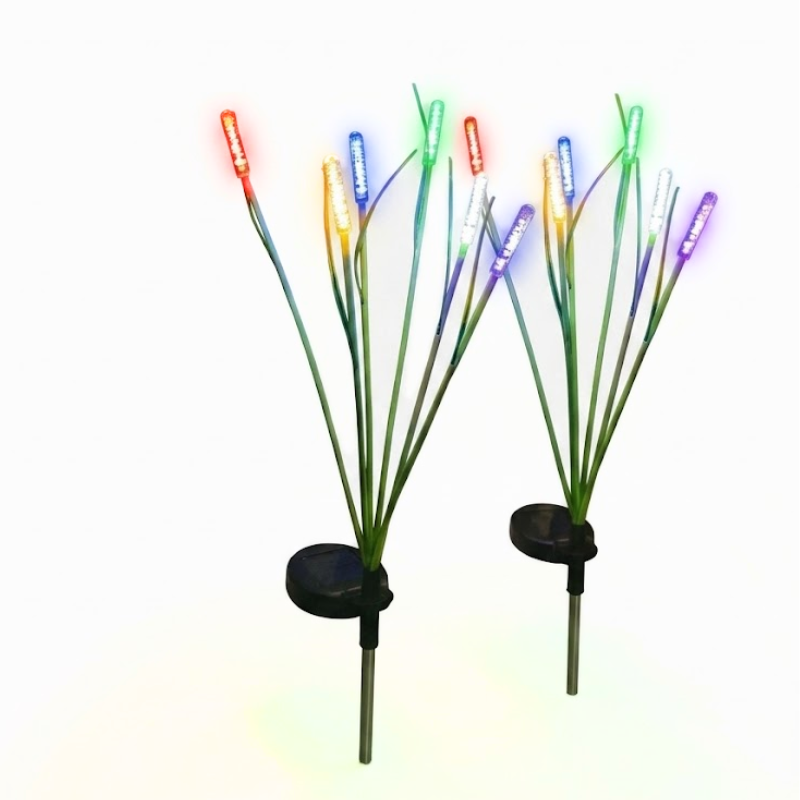 10 Head Solar Firefly Swaying Lights Multicolor Outdoor Garden Pathway Decor Lights