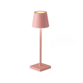 LED Touch Pink Table Lamp 3 Color Dimmable USB Powered Desk Bedside Light