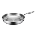 30cm Pure Titanium Frying Pan with Hammer Pattern Surface for Induction and Gas Cooktops