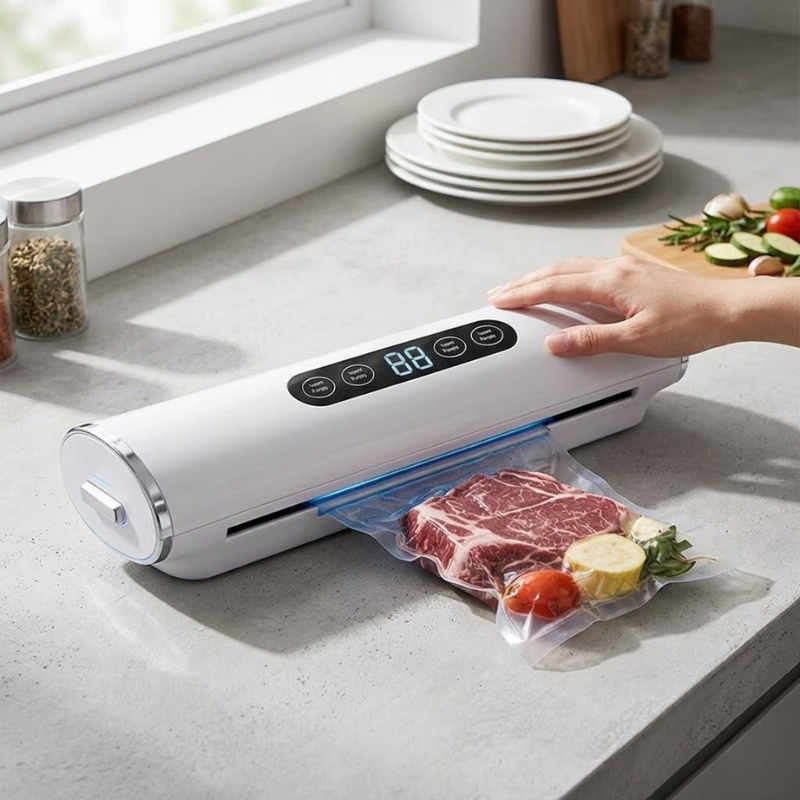 Vacuum Food Sealer Machine 30cm Kitchen Food Packaging System with Touch Controls