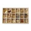 18 Grid Wooden Jewelry Storage Tray Drawer Style Organizer Partitioned Ring Earring Holder