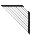 Black Roll Up Triangle Dish Drying Rack Stainless Steel Corner Sink Organizer