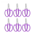 6 Piece Purple Bonsai Scissors Pruning Shears Stainless Steel Floral Cutting Tool Set