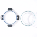 950ml Round Glass Food Storage Container with Lid Microwave Freezer Dishwasher Friendly