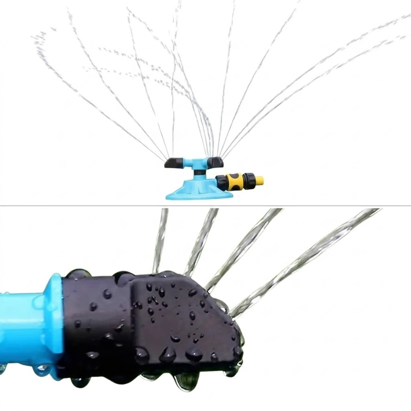 360° Rotating Garden Sprinkler Adjustable Spray Irrigation Nozzle for Lawn and Outdoor Watering