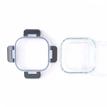 520ml Square Glass Food Storage Container with Lid Microwave Freezer Dishwasher Friendly