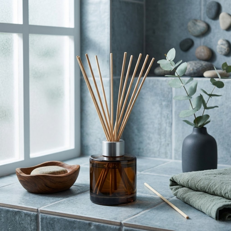 100 Piece Natural Rattan Reed Sticks 3x200mm Diffuser Replacement Sticks Home Fragrance