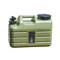 11L Portable Single Handle Water Storage Container with Wide Opening for Camping Travel and Outdoor Use