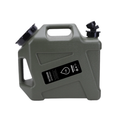 12L Portable Gray Water Storage Container with Wide Opening for Camping Travel and Outdoor Use