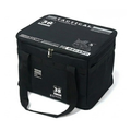 30L Portable Black Camping Storage Bag with Adjustable Dividers for Picnic and Outdoor Gear