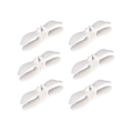 6 Piece White Cable Organizer Wire Winder Cord Holder Kitchen Appliance Cable Management
