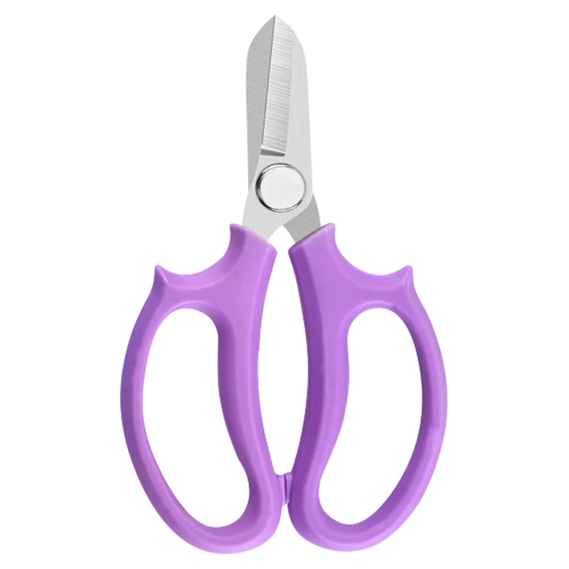6 Piece Purple Bonsai Scissors Pruning Shears Stainless Steel Floral Cutting Tool Set