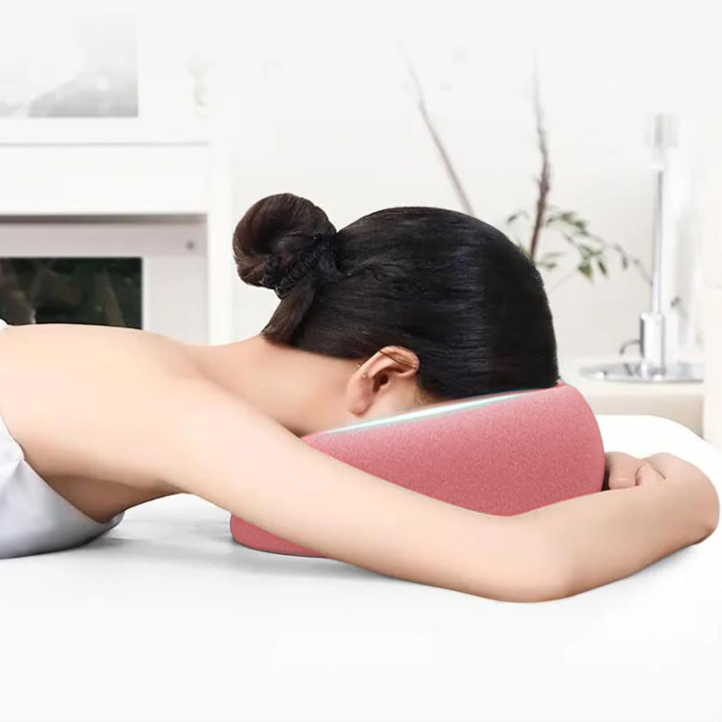 Face Down Desk Nap Pillow Memory Foam Prone Rest Head Support Cushion Pink