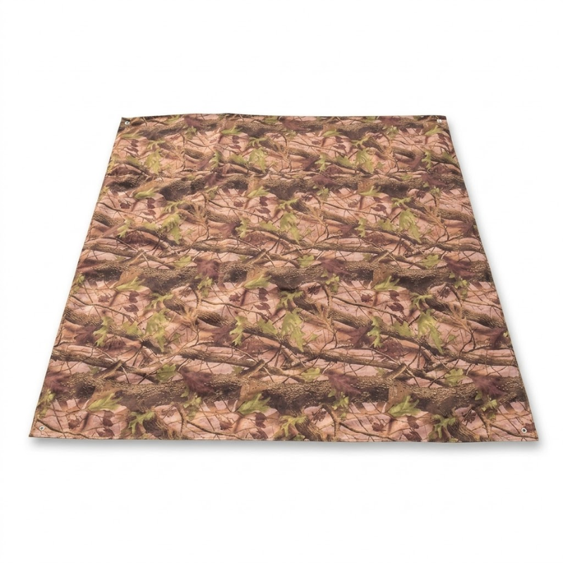 150x200cm Brown Camouflage Thickened Non-Slip Camping Mat Heavy Duty Oxford Ground Sheet for Outdoor Travel