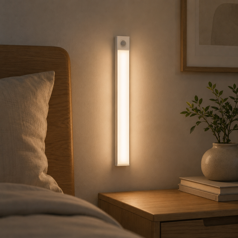 50cm USB Rechargeable Motion Sensor LED Light Bar Magnetic Cabinet Light 3 Colour Modes