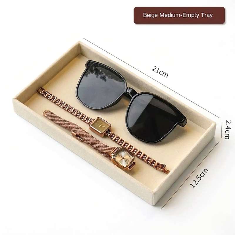 Empty Tray Wooden Jewelry Storage Tray Drawer Style Organizer for Accessories