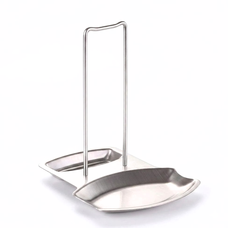 Stainless Steel Pot Lid Rack Detachable Kitchen Organizer Pan Cover Holder Spoon Spatula Stand