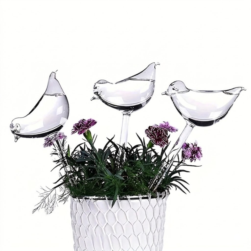 5 Piece Bird-Shaped Self-Watering Plant Globes Automatic Drip Irrigation Device