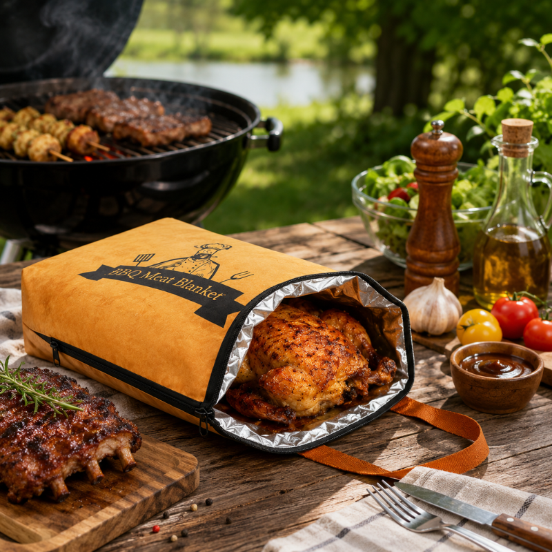 15 Inch Large BBQ Meat Resting Bag Insulated Thermal Storage Blanket for Brisket Beef Pork and Turkey